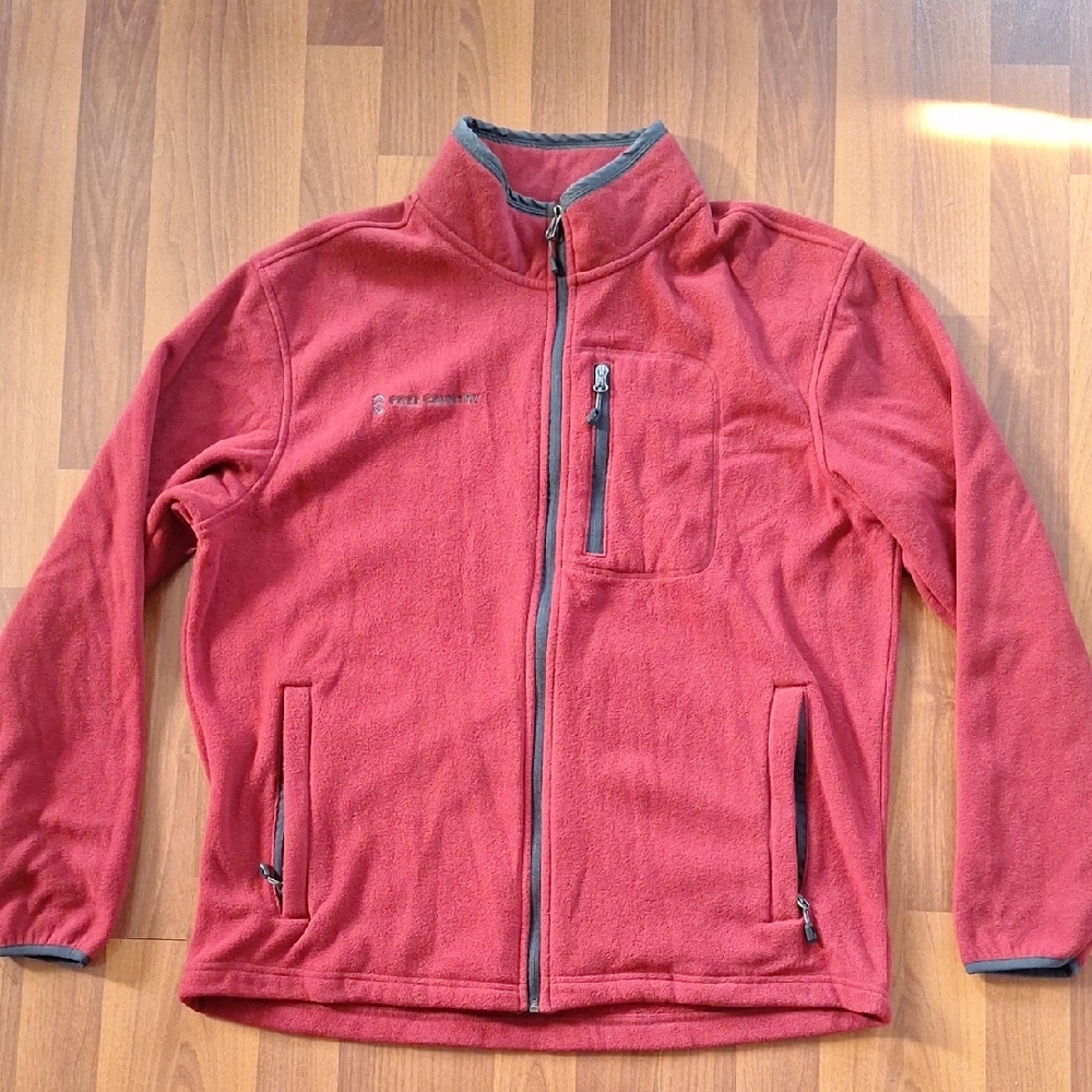 Red Full Zip Fleece Jacket